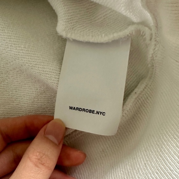 WARDROBE.NYC Off-White Hailey Bieber Edition HB Track Sweatshirt - Picture 4 of 10